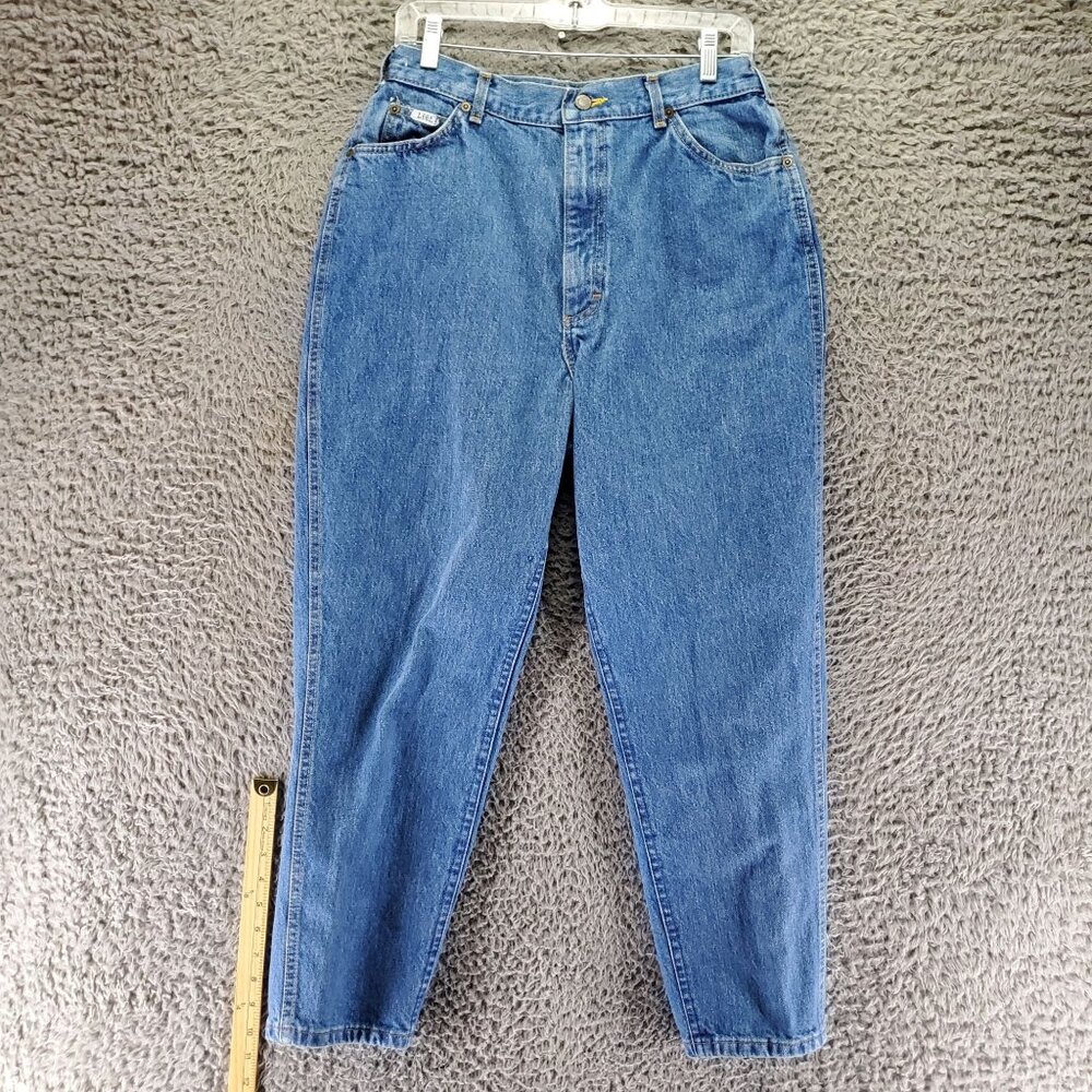 Lee Jeans Womens 16 Petite Blue Vintage High-Waisted Mom Cotton Denim USA